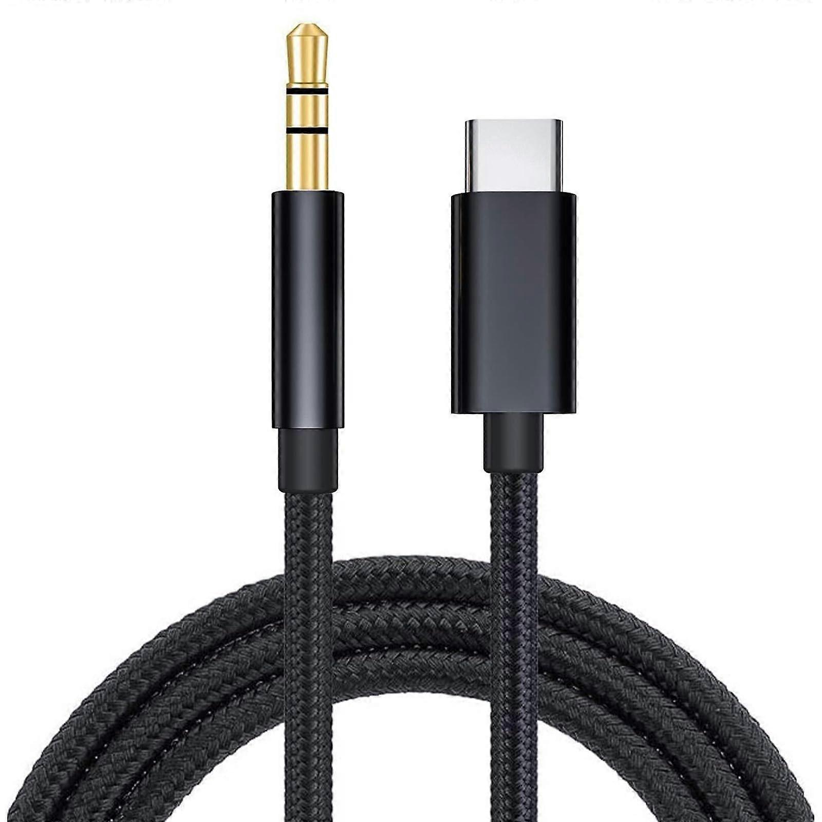 USB C to 3.5mm Cable Headphone Adapter Noise Reduction Designs Car Cord Compatible With USB C Devices