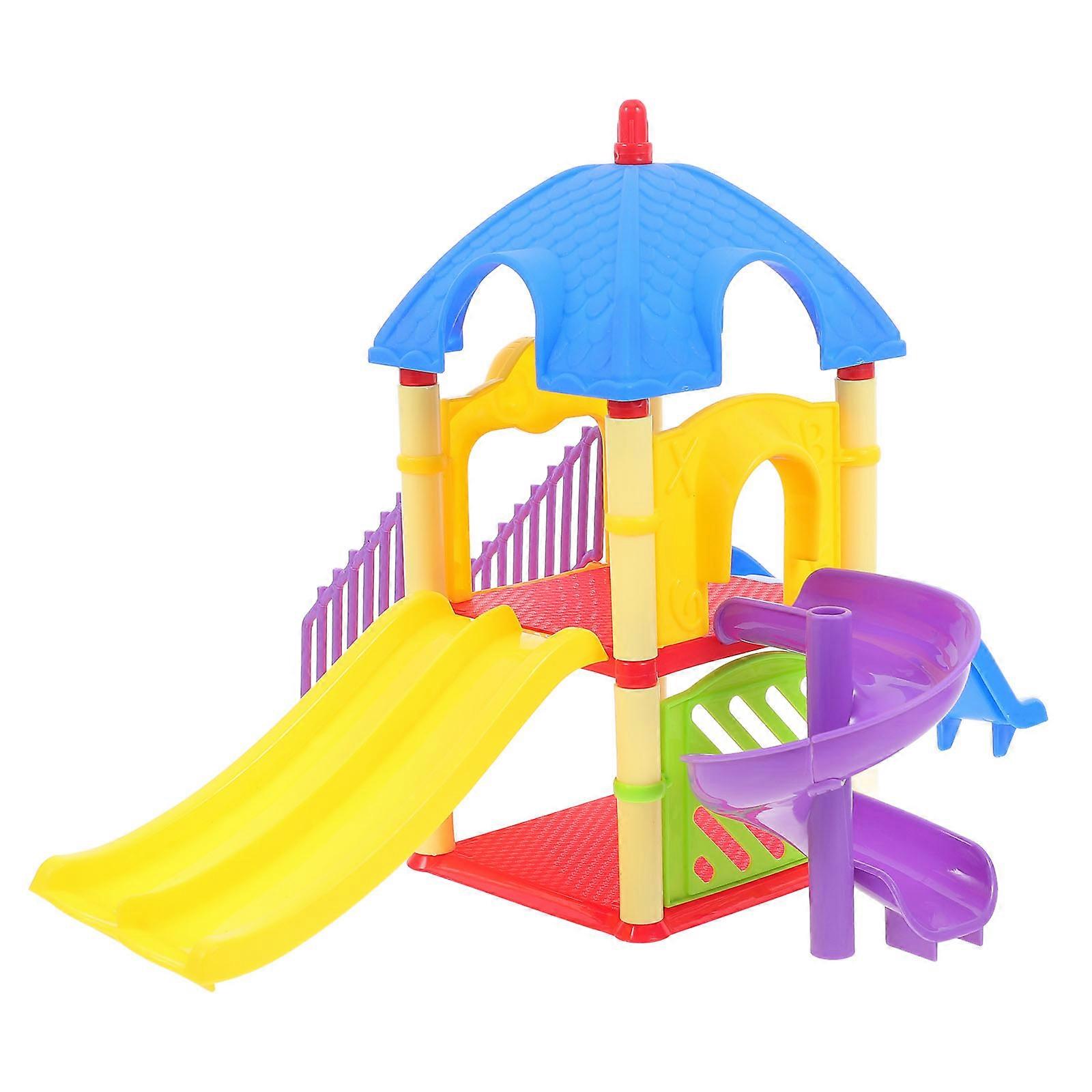 Playground Decor Small Children Playground Slide Model for Playing