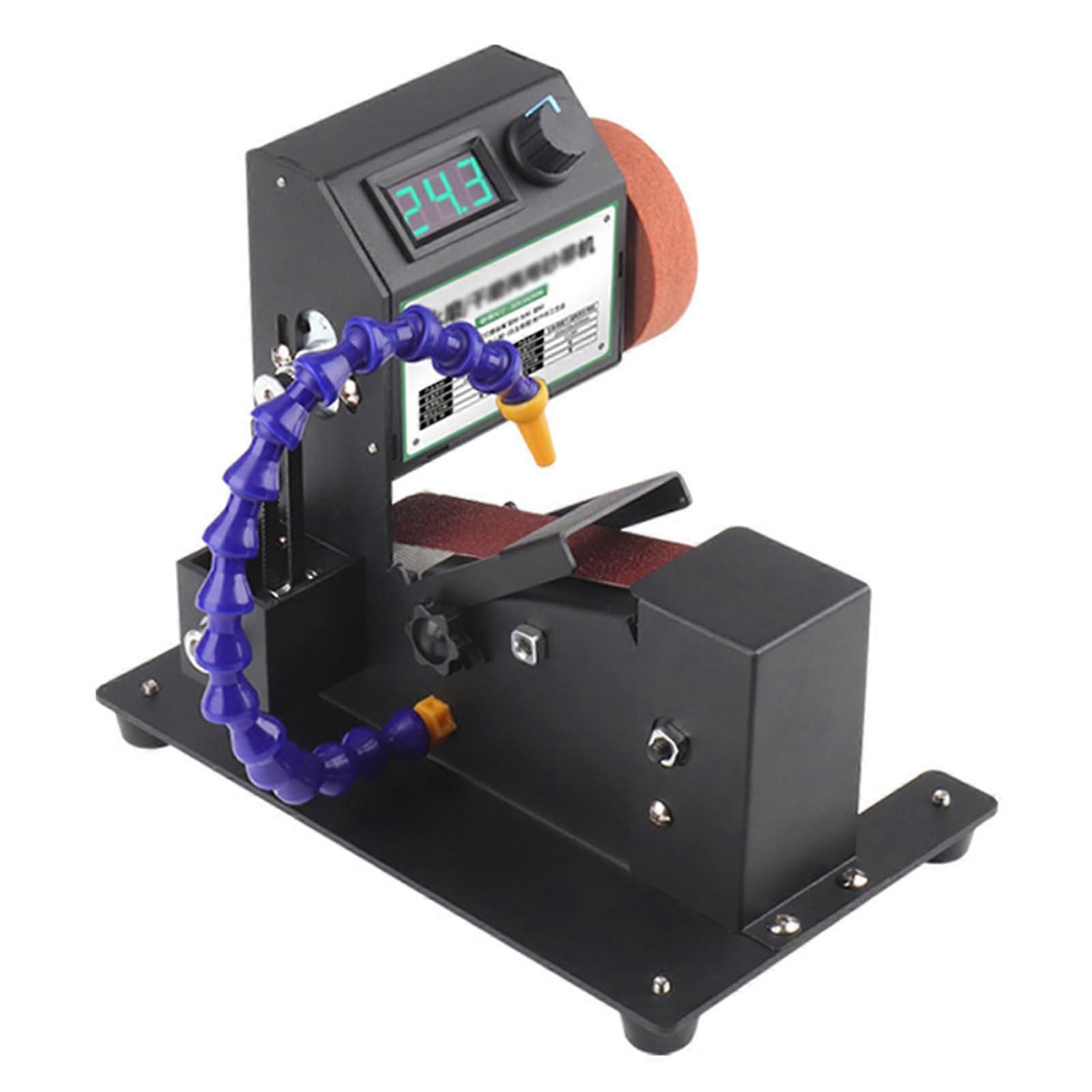 Belt Sander Mini Bench Grinder Knife Sharpener with Adjustable Speed for Wood Metal Plastic