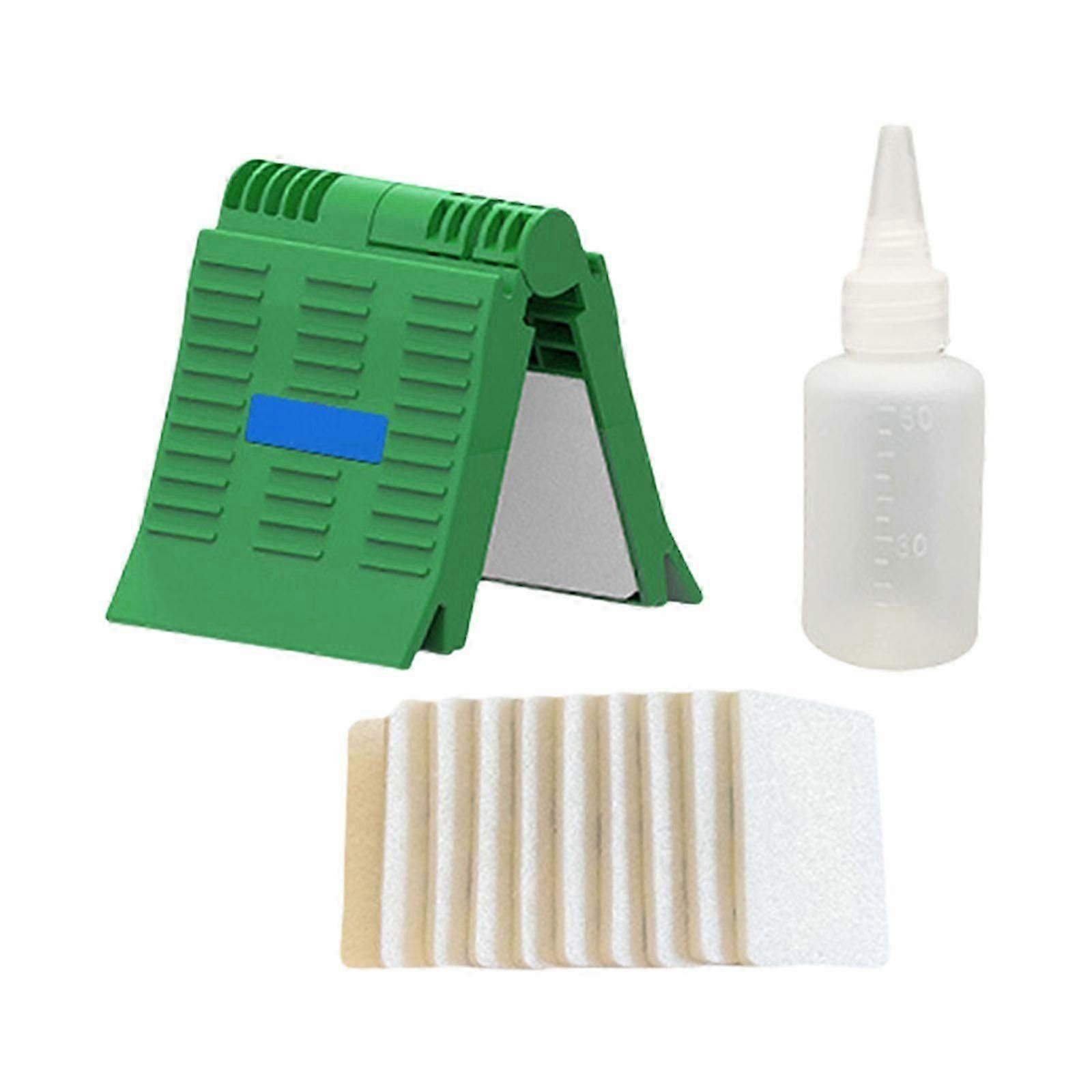 Reusable Fiber Optics Clip Set Includes Alcohols Bottle And 10 Replaceable Cleaning Pad Cs fast