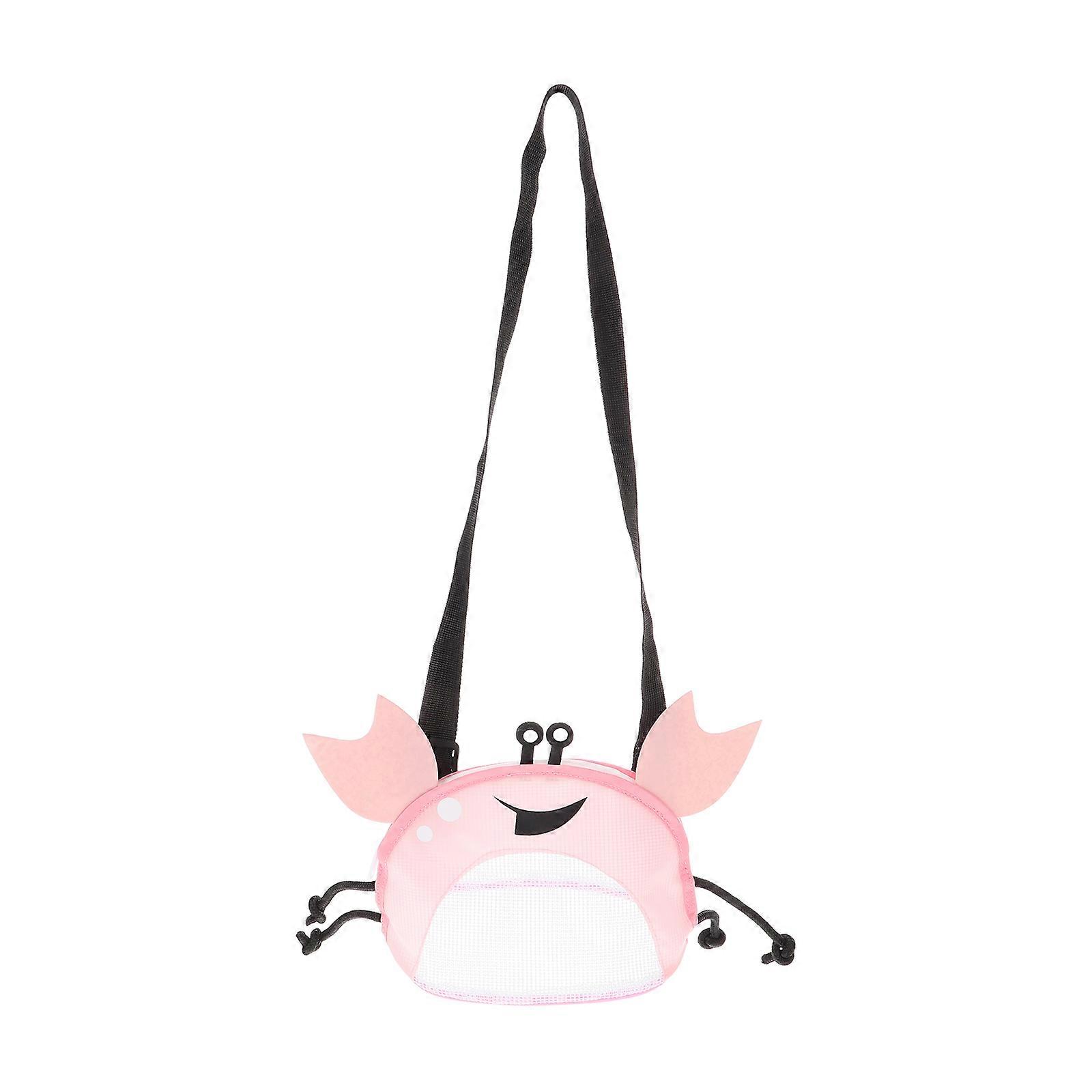 Creative Crab Shape Beach Mesh Bag for Shell Collecting for Kids
