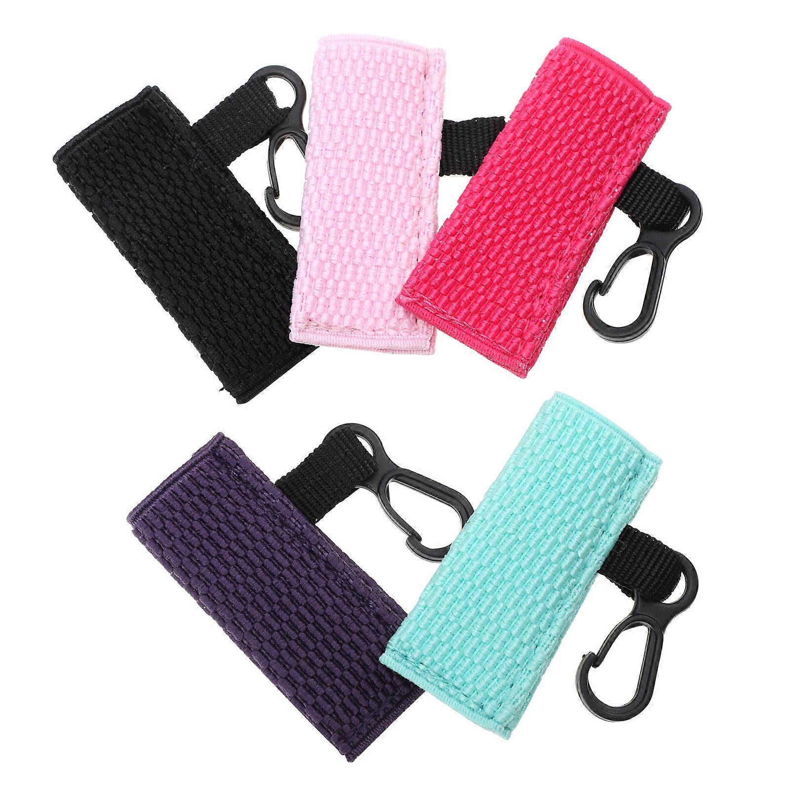 Lipstick Protective Cover for Storage 5Pcs Assorted Color Keychain Carrying