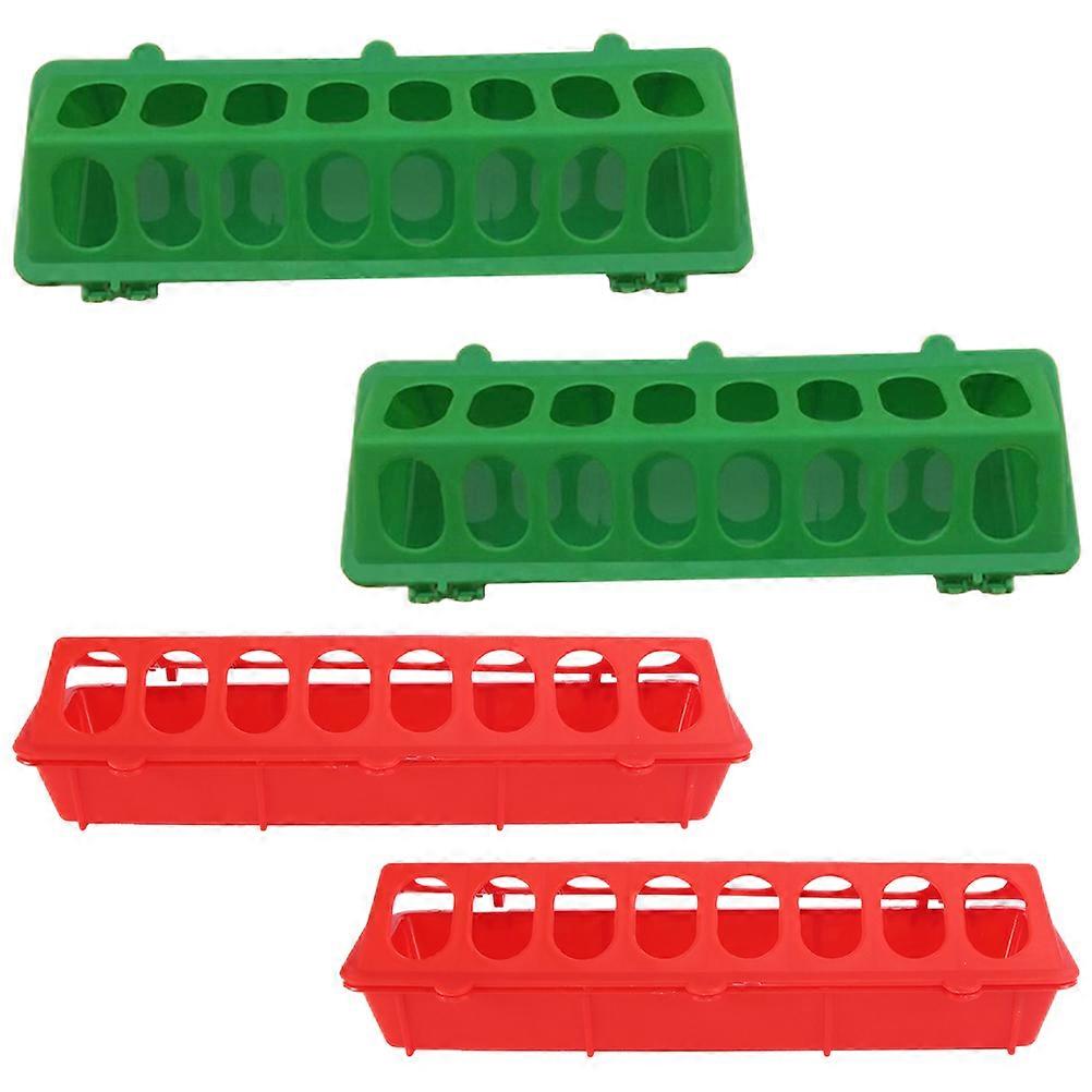 Plastic Pigeon Feeders Multi-Function for Feeding Use 4Pcs Set