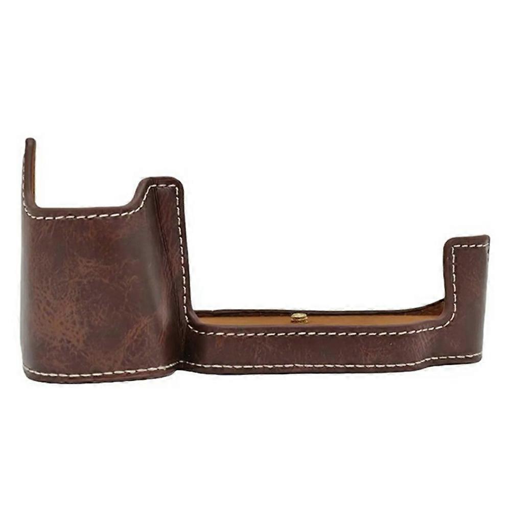 For Nikon D610/D600 PU Leather Camera Base Camera Protective Cover with Battery Access