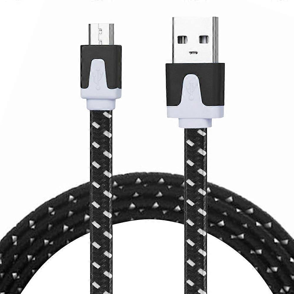 2m Woven Style Micro USB to USB Data / Charging Cable