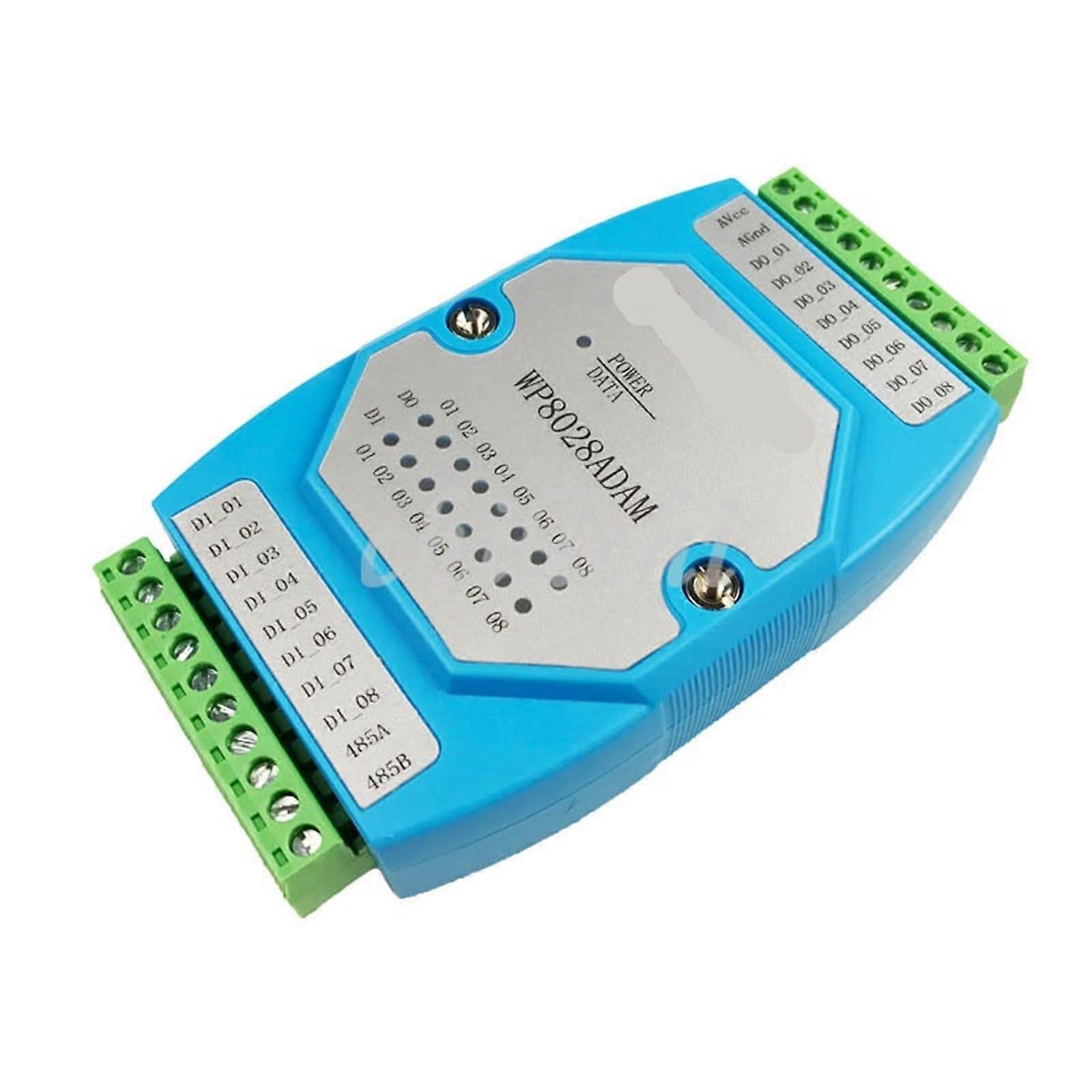 RS485 Modbus IO Module with Isolated 8DI 8DO Digital Inputs Outputs for Industrial Control