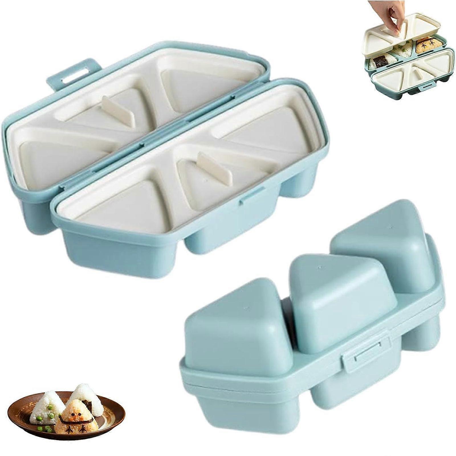 Onigiri Maker 6Cavity Triangle Sushi Mold Nonstick Easy Clean Foldable Rice Ball Press