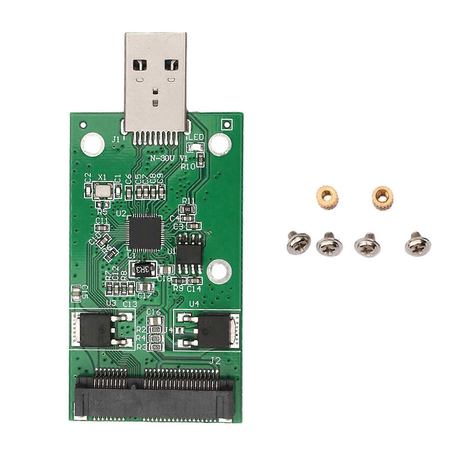 Exclusive mSATA Protocol Solid Drive to USB Adapter Compatibles 5cm Length Drive Featuring Safety Protections Multicolor