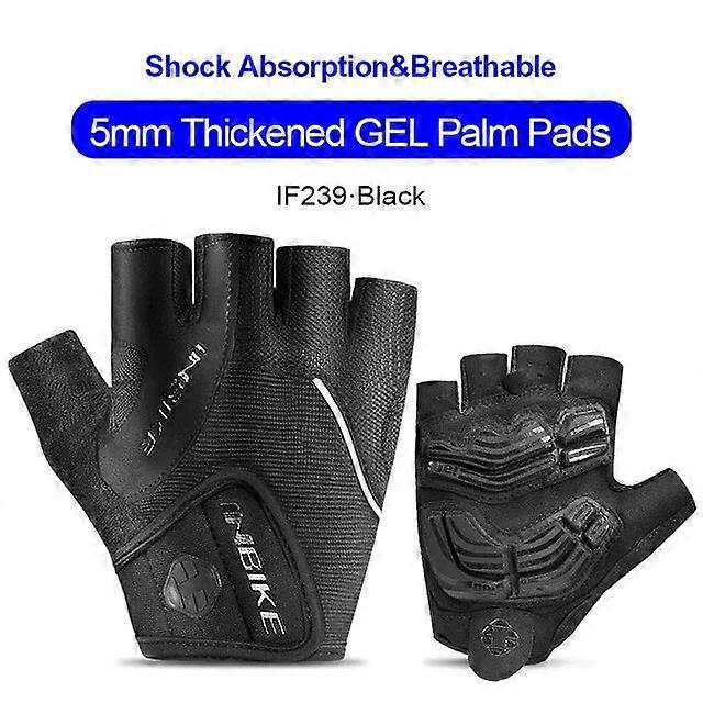 Cycling Gloves Shockproof Gel Pad Half Finger Gloves Women, Summer Bicycle Mtb