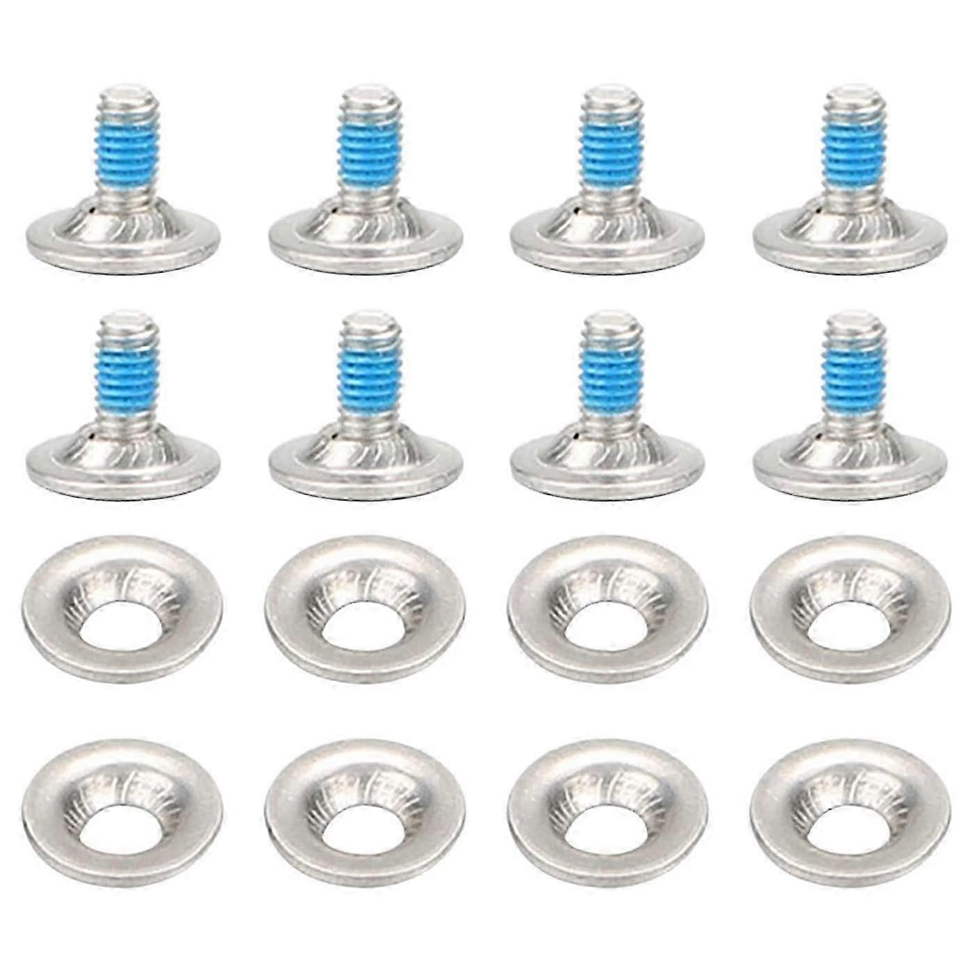 Snowboard Binding Screws Set, 8-Piece Mounting Kit with Washers