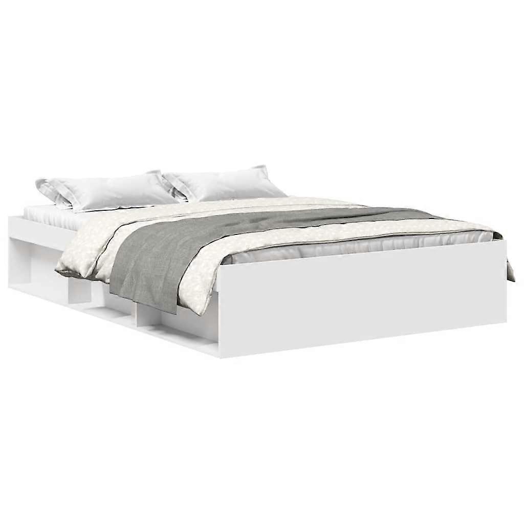 vidaXL Bedframe wit 160x200 cm
