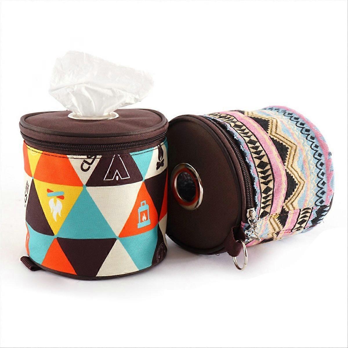 Outdoor camping foldable paper box, ethnic style paper box