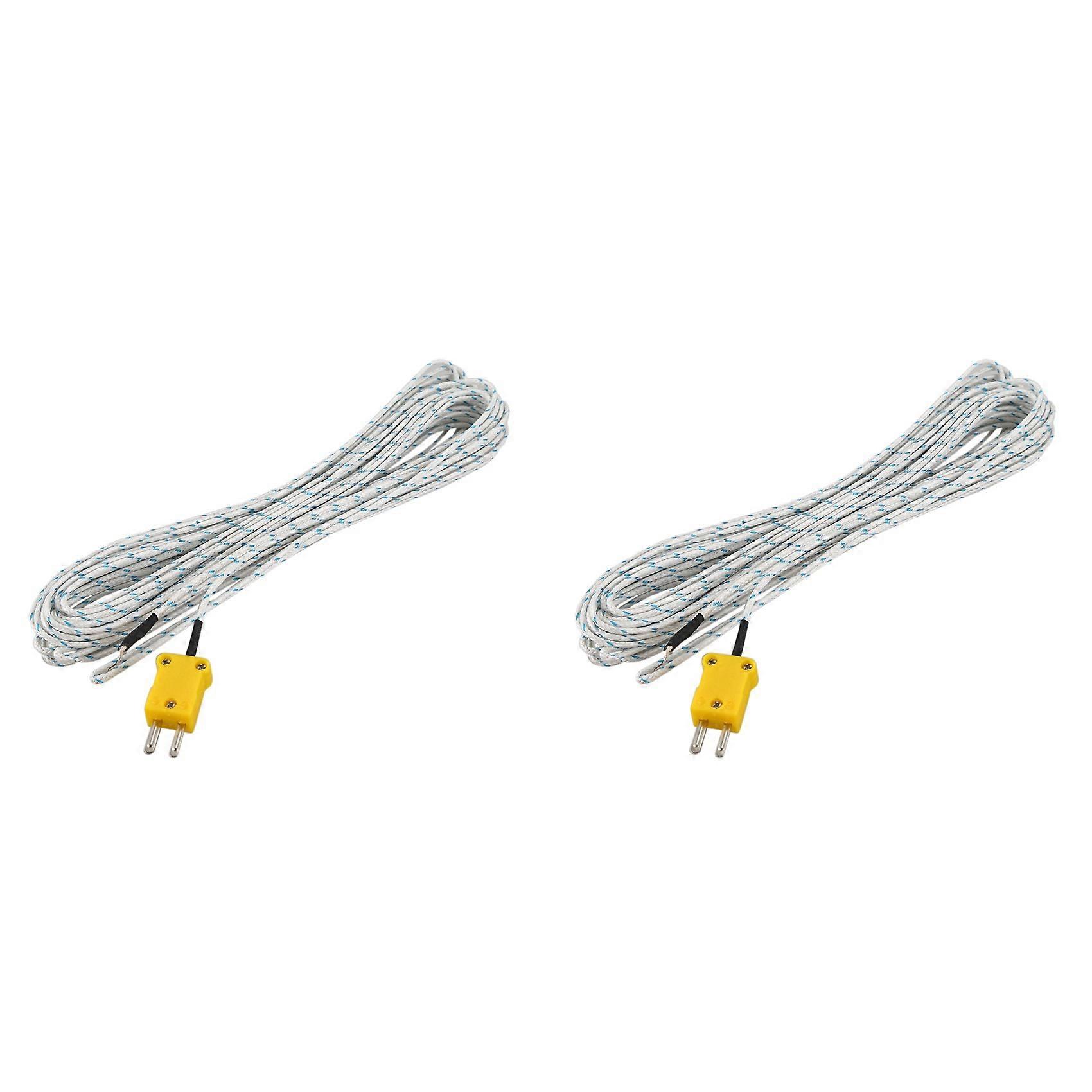 2X -50-250 Celsius K Type 10M Cable Temperature Sensor Thermocouple Probe