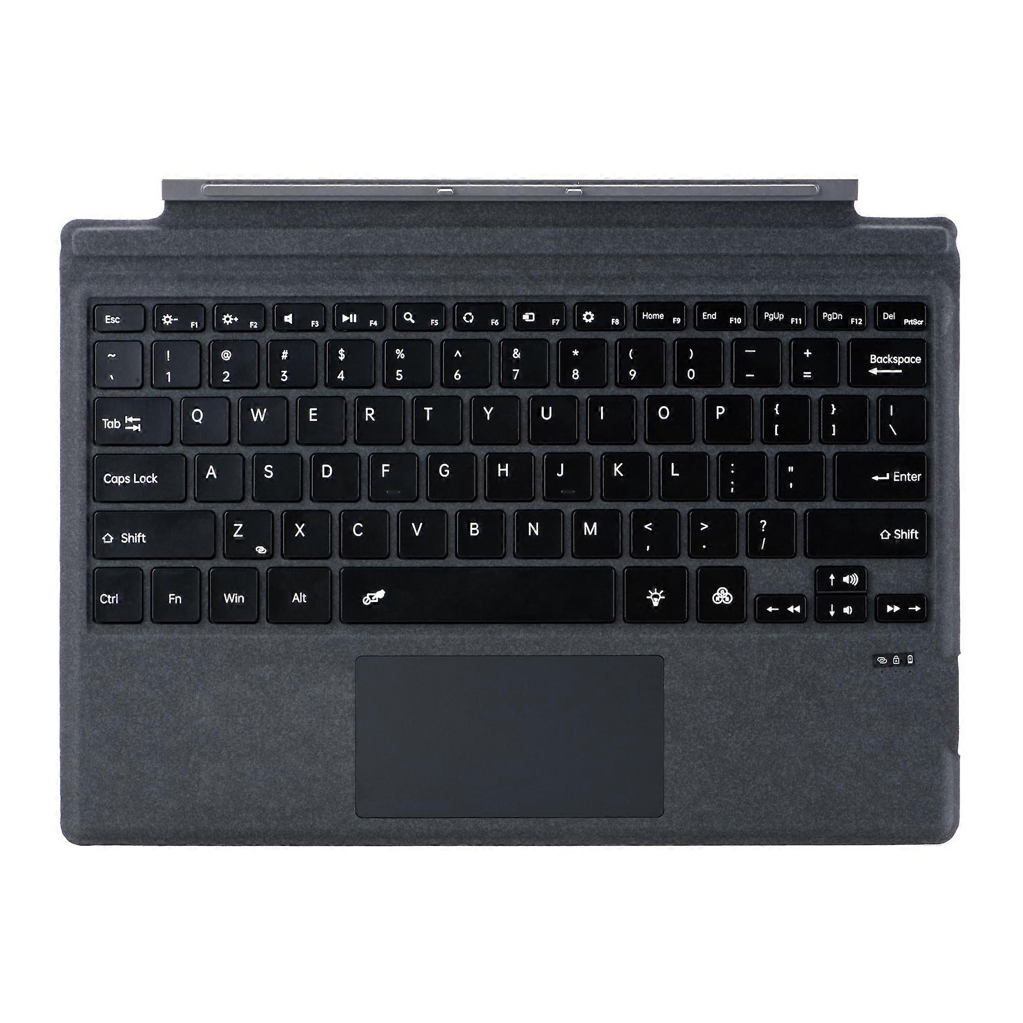 Keyboard Type Cover for Surface Pro 7+ 7 6 5 4 3, Backlit Bluetooth, Magnetic Detachable, TypeC Charging