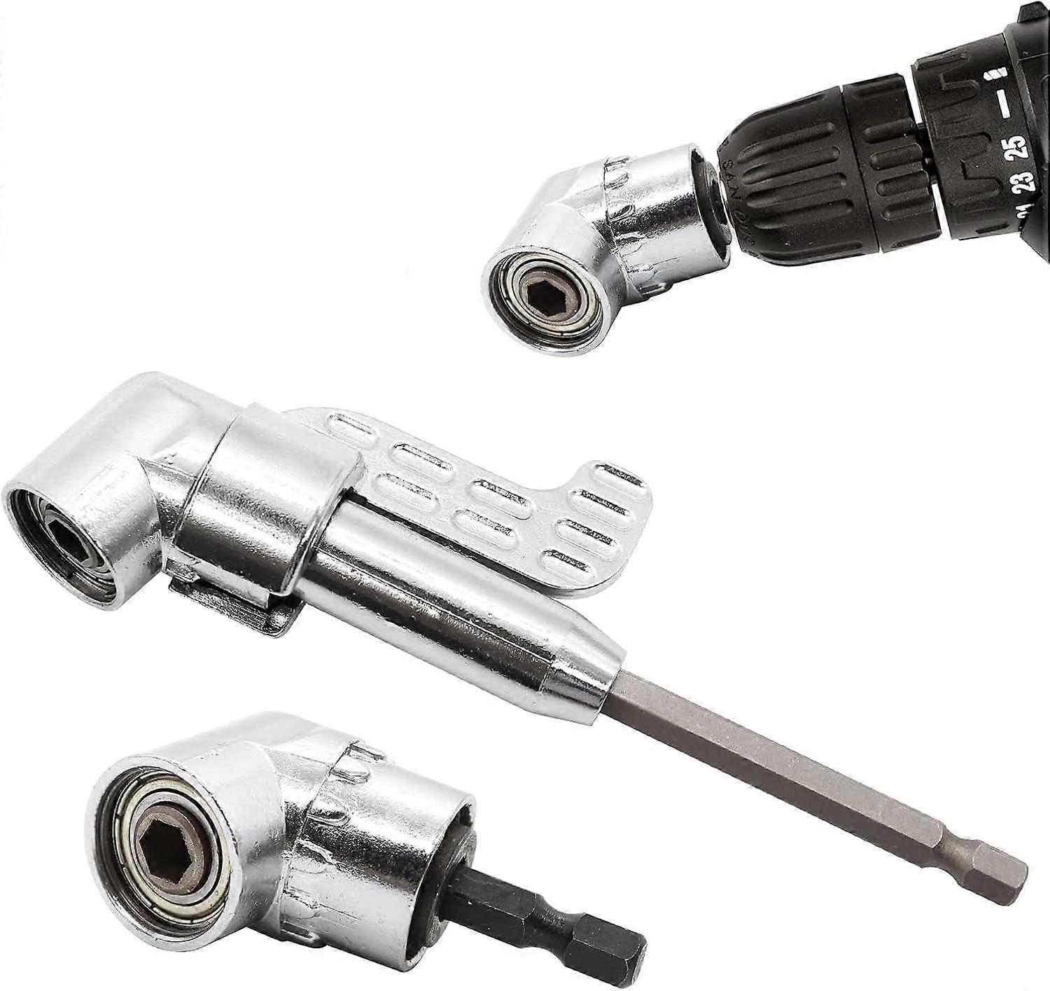 ;for Drill 2pcs,Right Angle Drill Bit,Angle Driver Right Angle Screwdriver 105 Degree 1/4&amp;quot; Hex Shank for Drill 2pcs