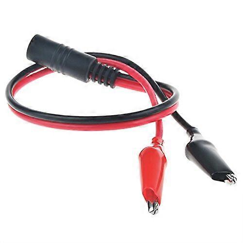 5.5x2.5mm DC Power Adapter Cable with Dual Alligator Clips for Quick Connection and Testing