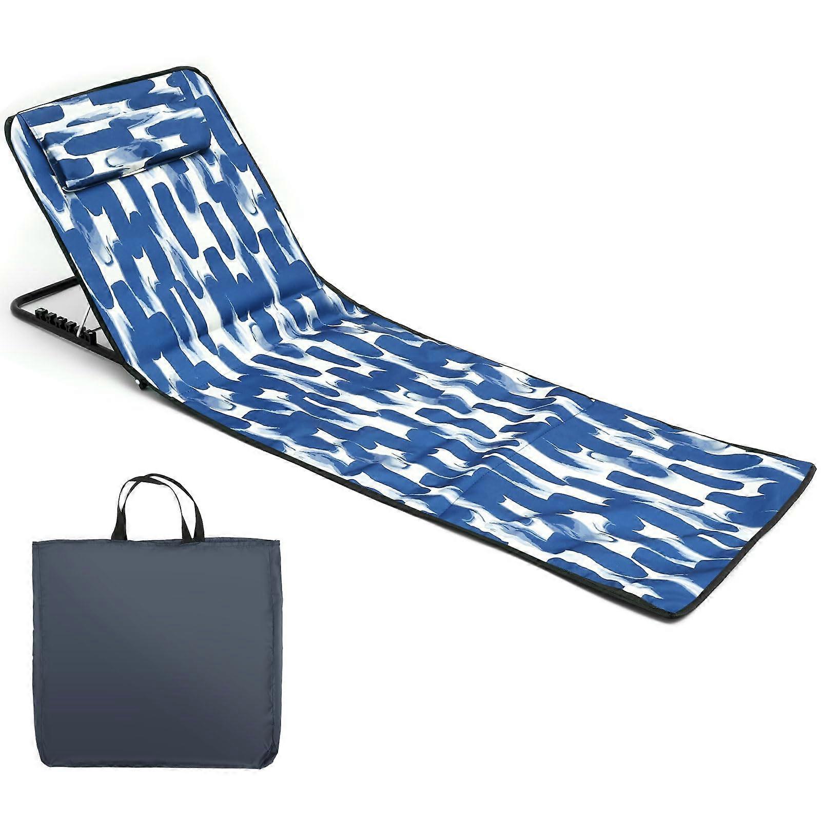 Graffiti Pattern Adjustable Folding Lounge Chair for Beach Sunbathing Pool and Patio