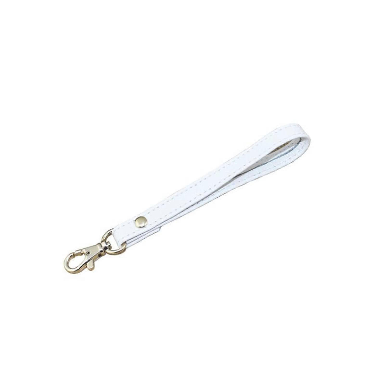 White Leather Handbag Replacement Strap, Durable Shoulder Bag Handle for Easy DIY