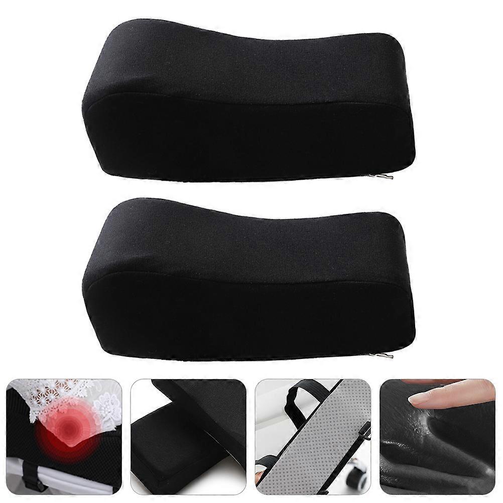 Office Chair Armrest Cushion with Memory Foam for Elbow Support 2Pcs