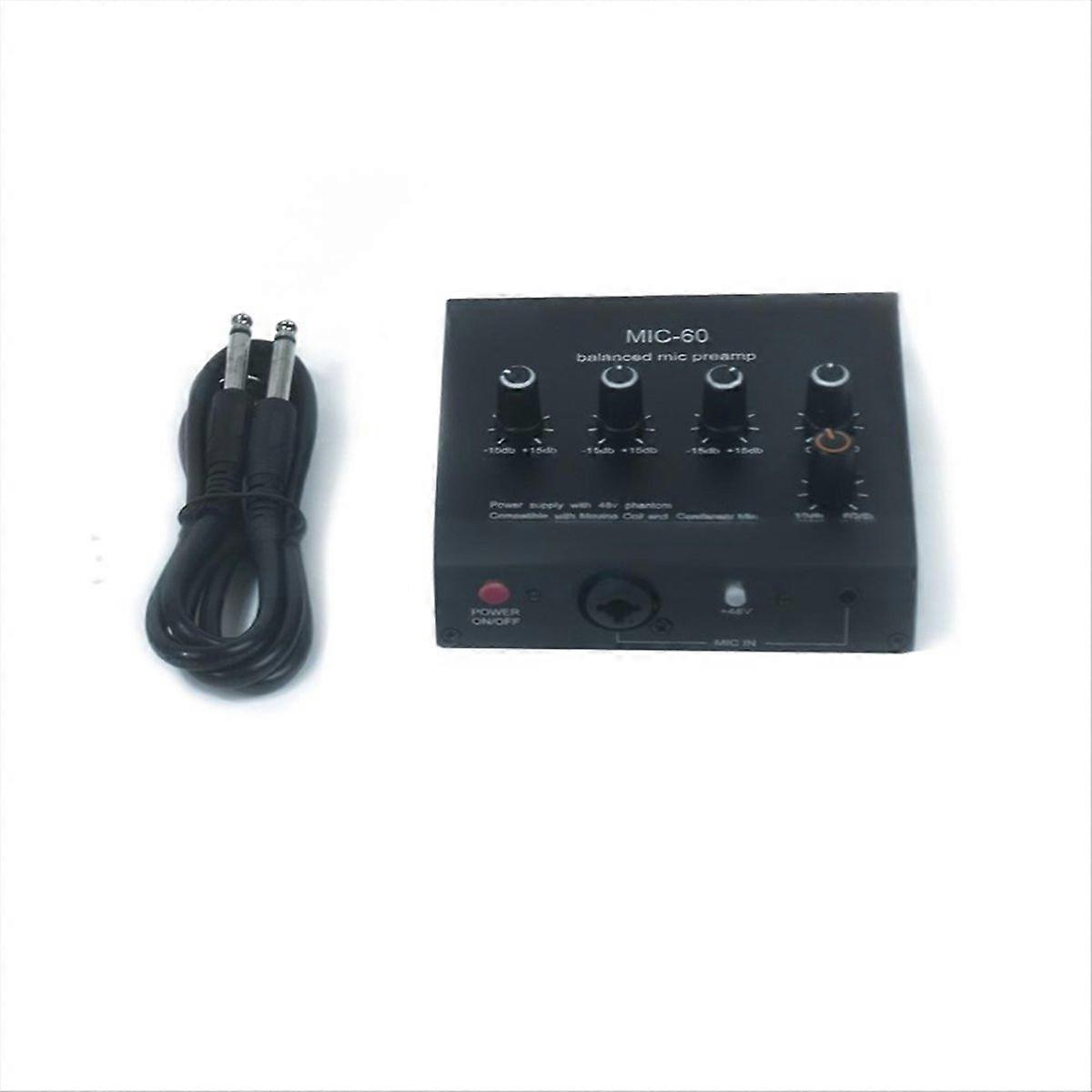 MIC-60 3-Band Equalizer Balanced Mic 6.5mm Cable EU Plug