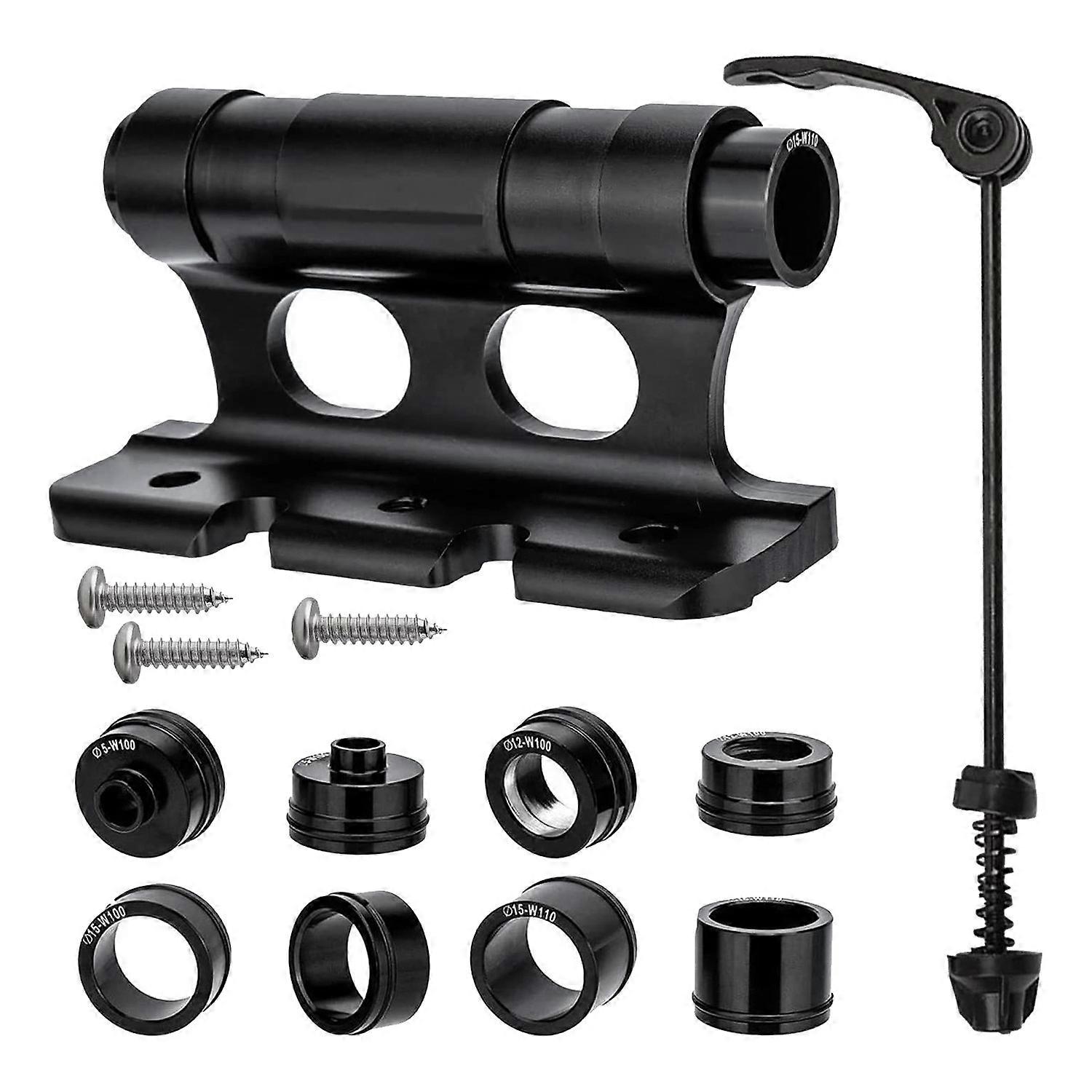 Versatile Front Fork Mount Block,Quick Release Thru Axle Road Bicycle Bracket Adapters for Truck/Tr