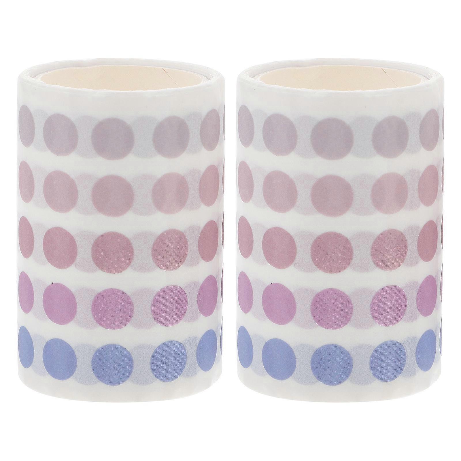 Washi Tape Coil for Decoration 2Pcs Basic Color Planner Sticker