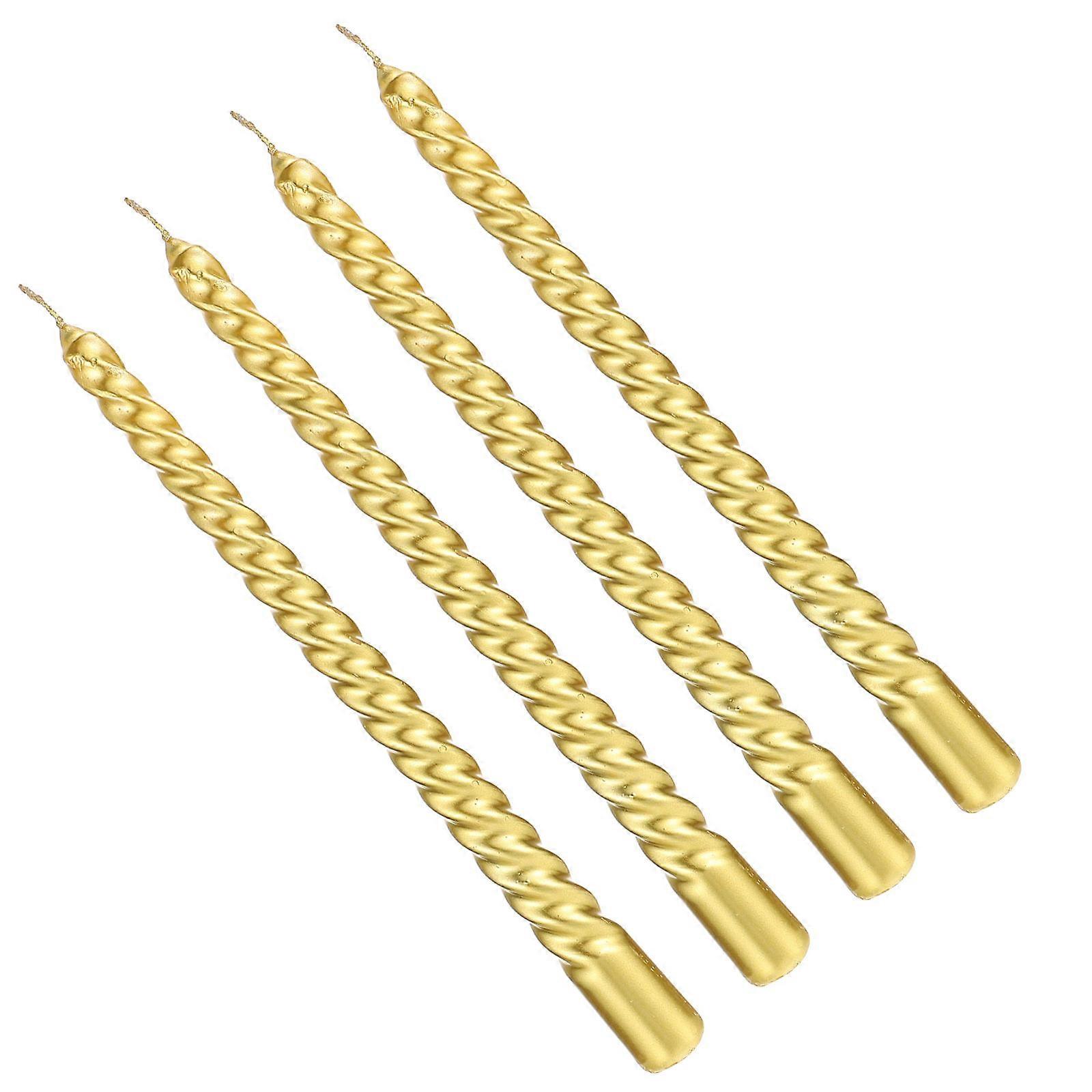 Scented Dinner Candles Long Threaded Taper Candles for Party 4Pcs
