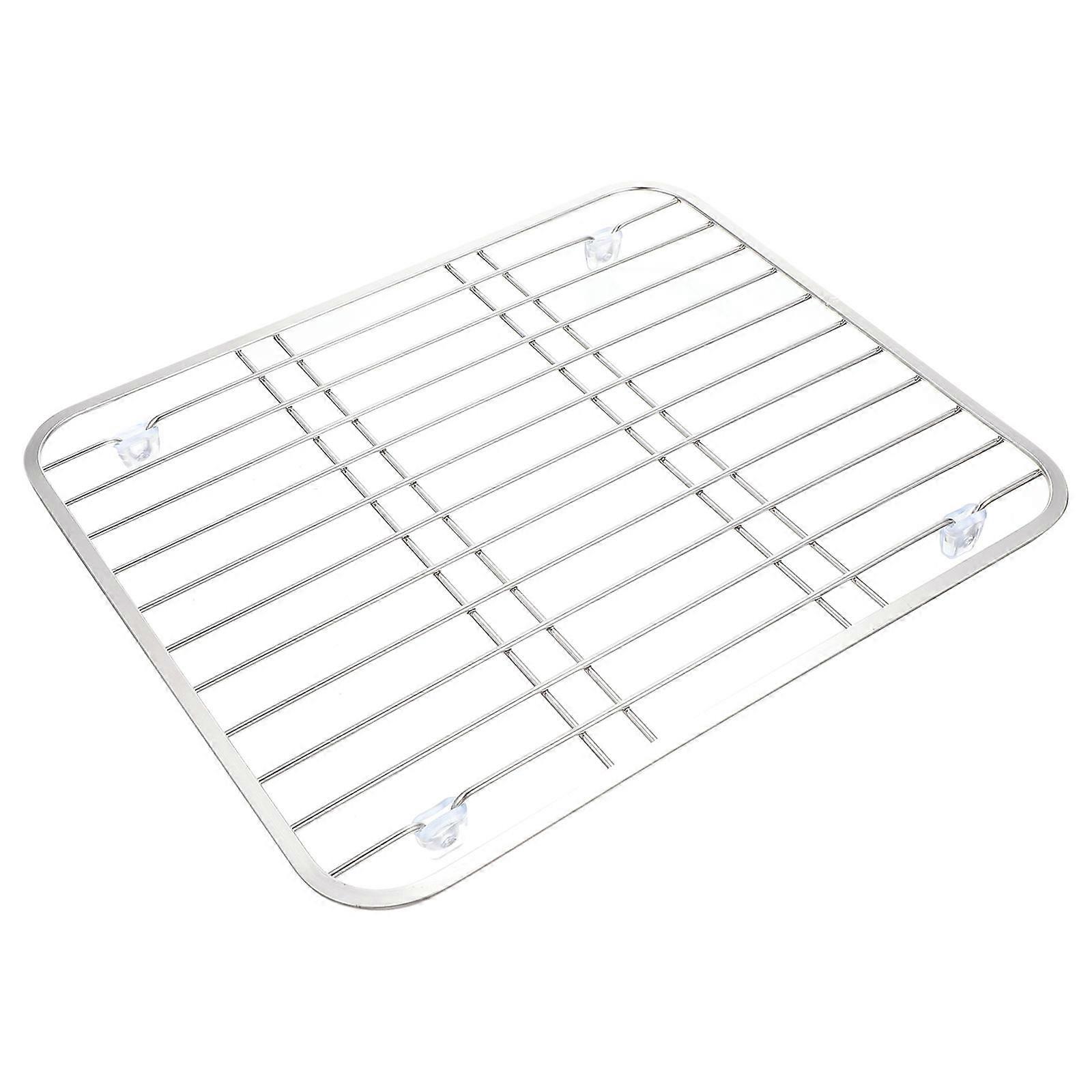 Silver Stainless Steel Storage Rack for Kitchen Drain Rack Practical