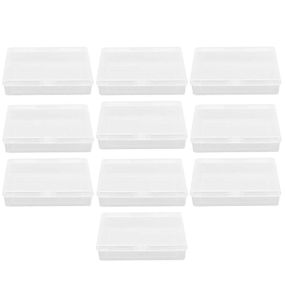 Gaming Cards Box Transparent for Storage 10Pcs Clear Plastic Storage Cases
