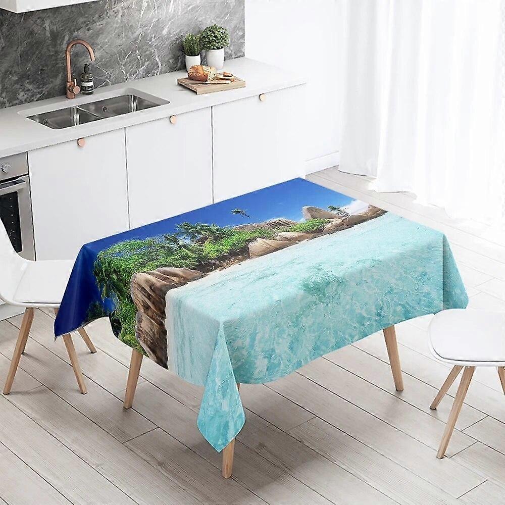 Tablecloth Style 0307 Anti-Stain Waterproof Rectangular Kitchen Dining Table Home Decoration