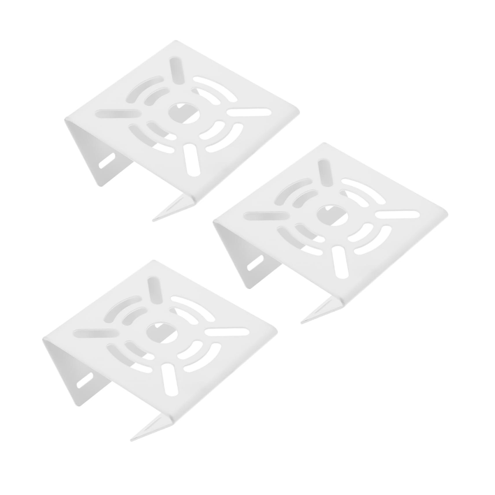 Security Camera Pole Mount Adapter for Outdoor PTZ Dome, Adjustable Angle, Durable Metal, 3pcs