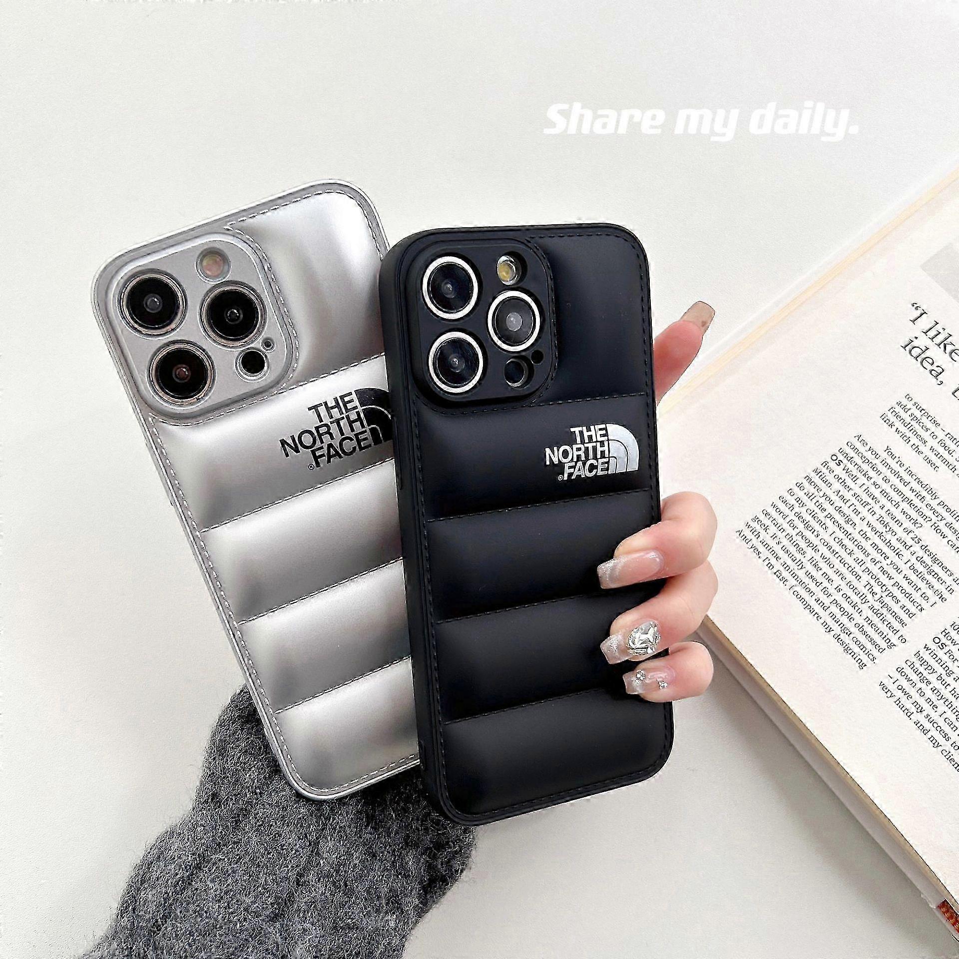 Down jacket series compatible with Apple 16Pro mobile phone case anti-fall