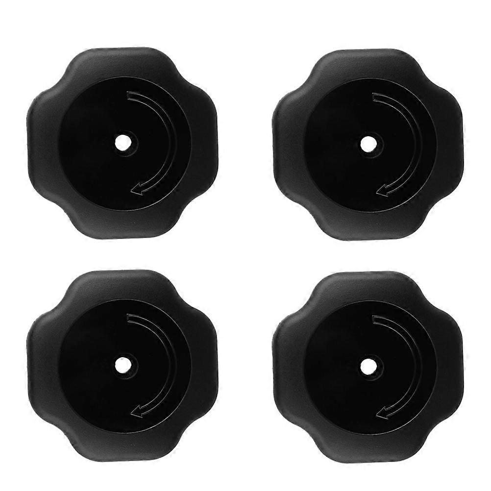 Pressure Cooker Lid Knobs for Comfortable Grip 4Pcs Black Plastic Handles