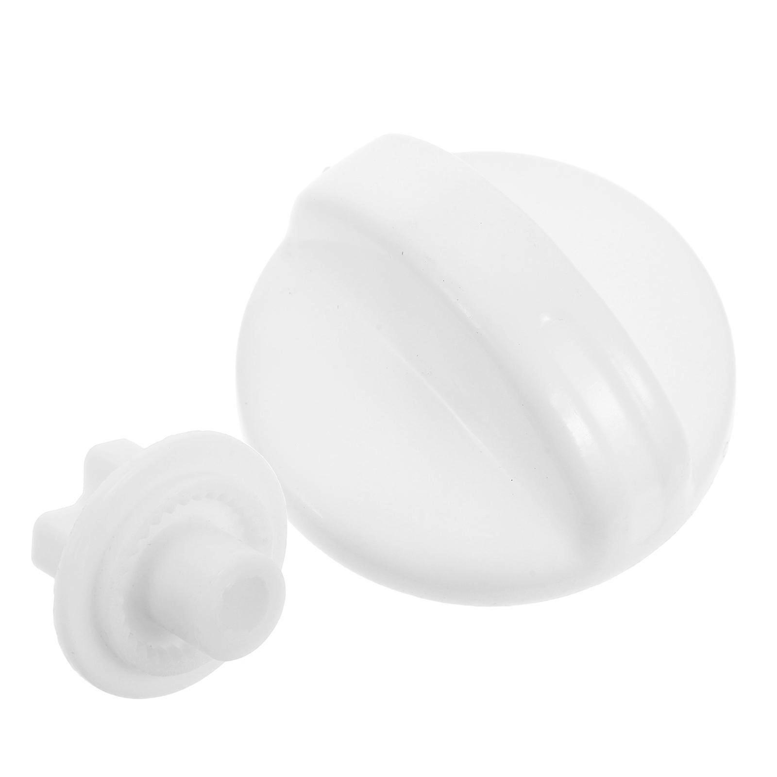 Washing Machine Timer Control Knob Replacement Plastic Washer Knob White