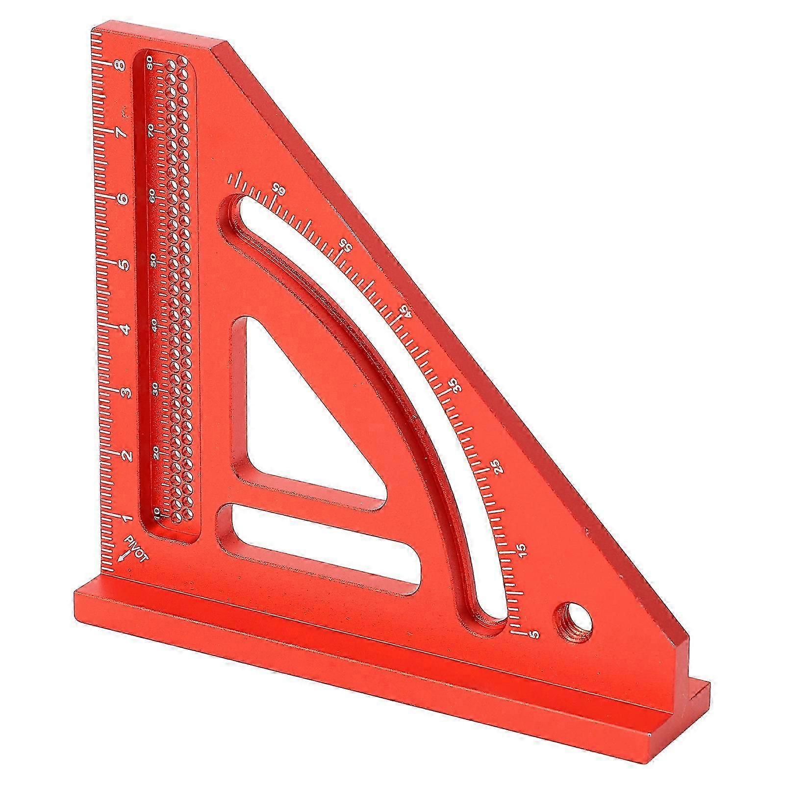 Carpenter Square Woodworking Small Accurate Mini Aluminum Triangular Ruler Integrated Tool