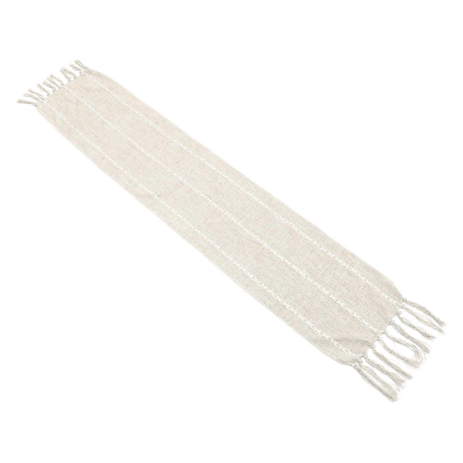 Decorative Tablecloth Coffee Table Runner Retro Style 4Pcs Set
