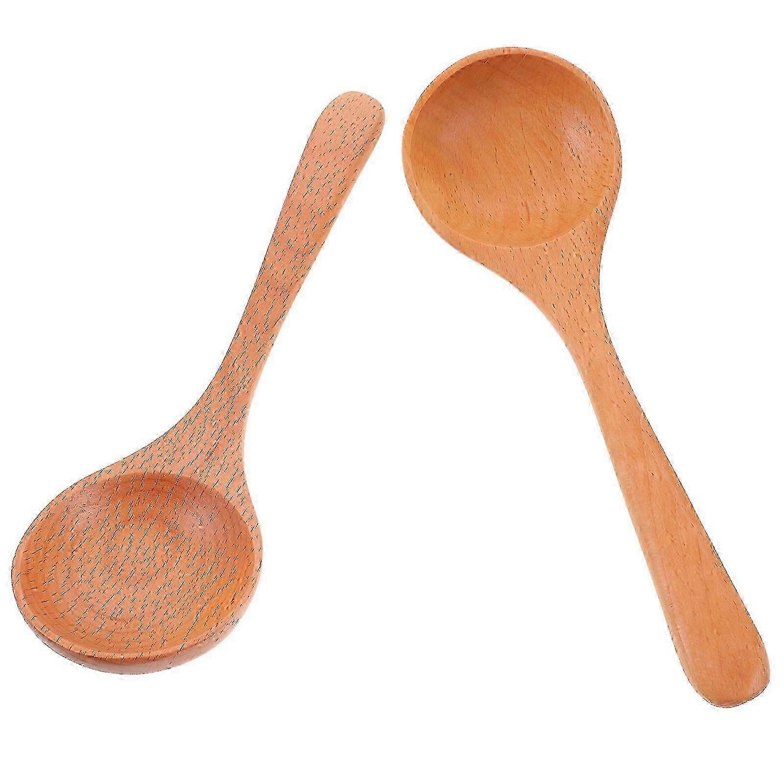 Soup Spoon Wooden Multi-Function Spoon for Household Use 6Pcs Set