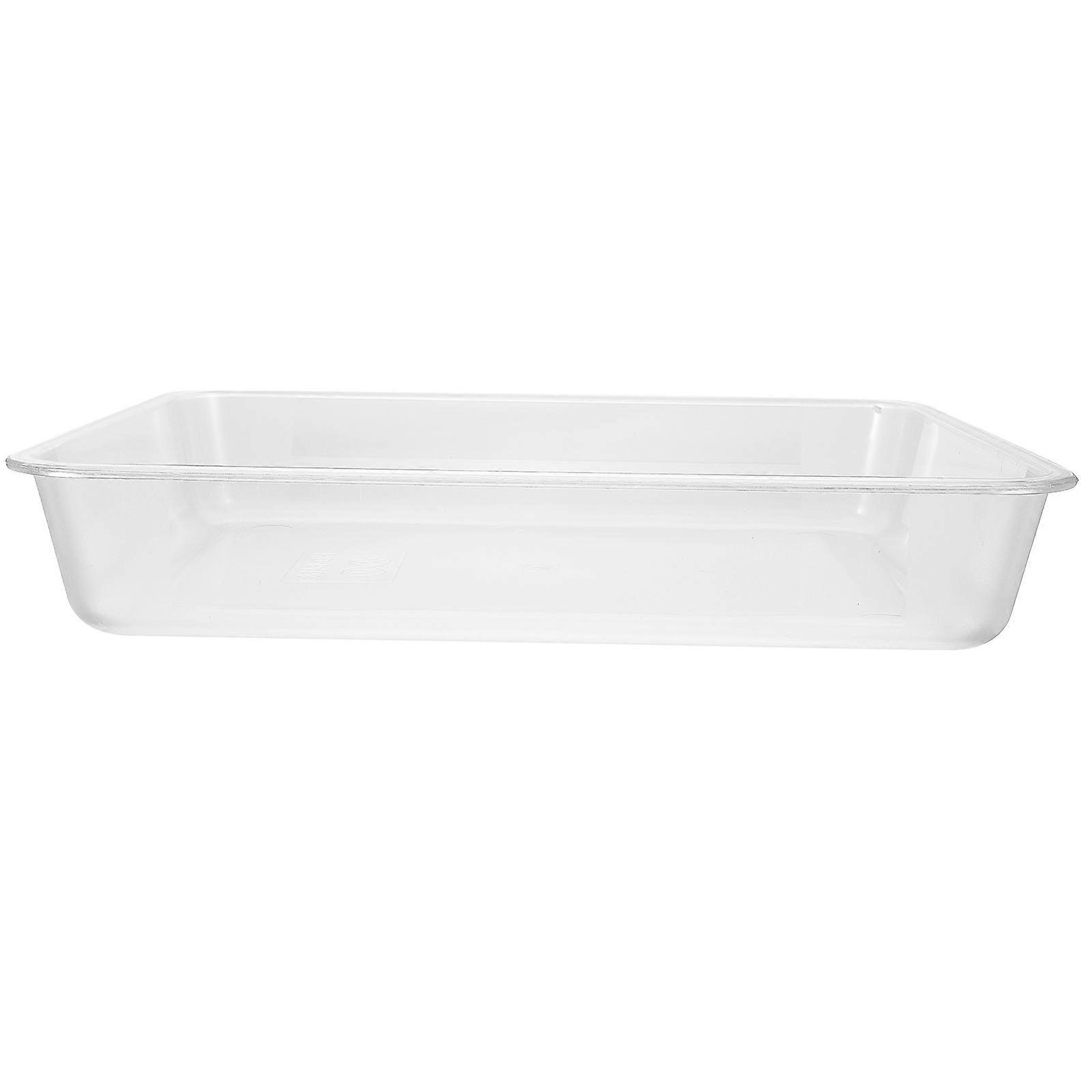 Multi-Function Acrylic Food Plate for Storage Transparent 1Pcs Tray