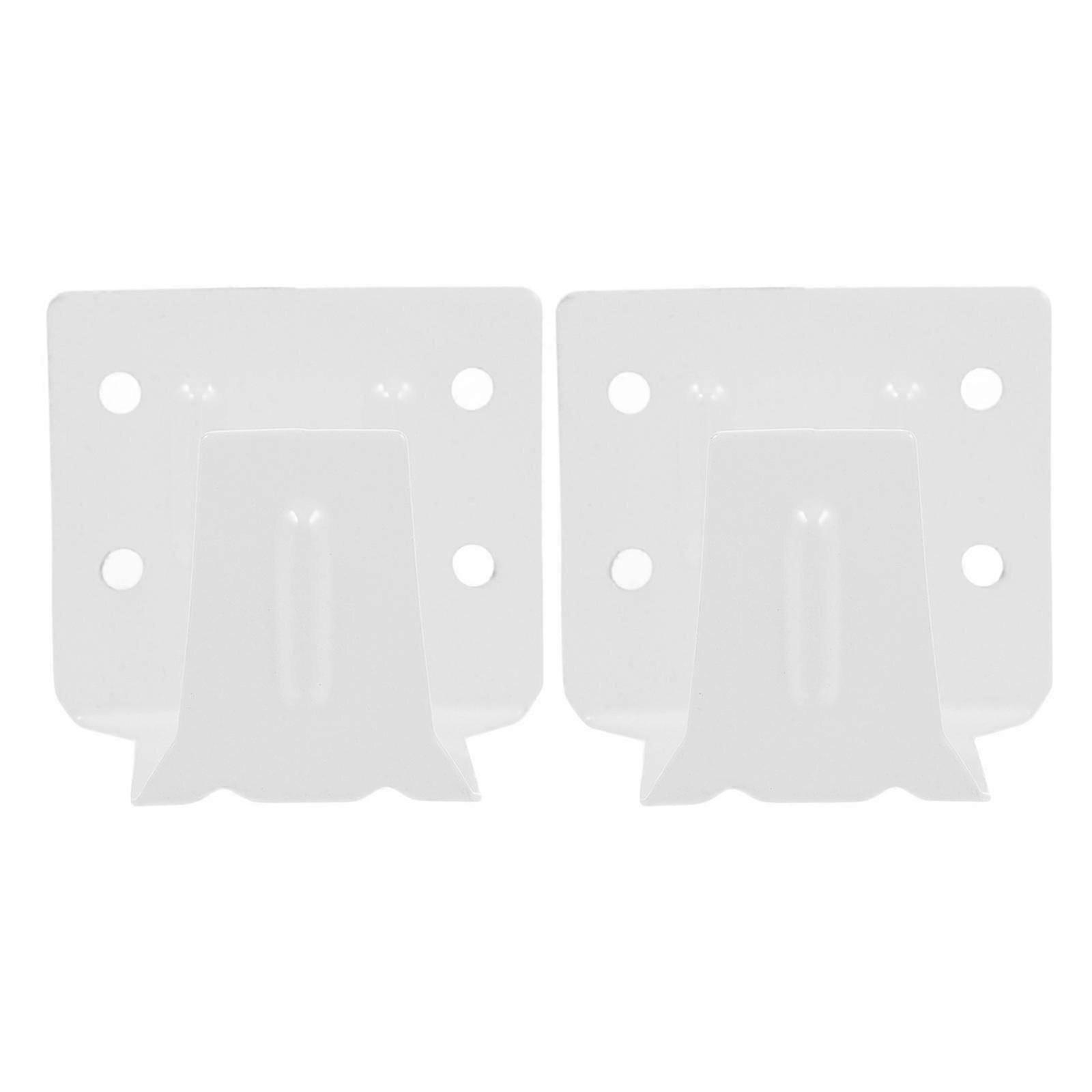 Window Blinds Headrail Holder White Brackets for Center Support 2Pcs