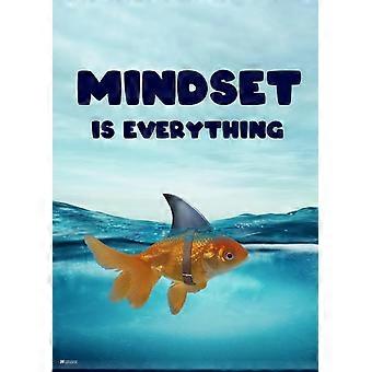 Mindset Is Everything Wooden Jigsaw Puzzles Motivational Classroom Goldfish Shark Fin Cool Wooden Jigsaw Puzzles Style 0001
