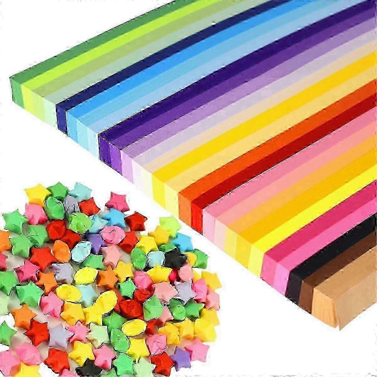 Origami star paper compatible with art projects - 1350 sheets double sided