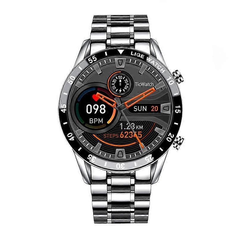 LIGE 0175 Men , Style: Ste Bt (Silver) Silver