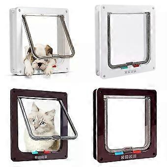 4 Way Pet door locking Small Medium Large Dog Cat Flap Magnetic Frame 4 Sizes