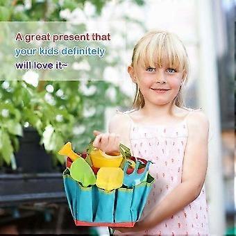 5-Piece Kids Gardening Tools Set with Gloves, Shovel, Rake & Apron - Perfect Easter Gift for Young Gardeners!