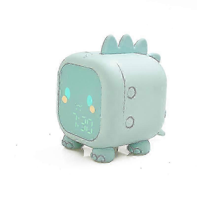 Digital Kids LED Alarm Clock,Adjustable Nightlight Timergreen