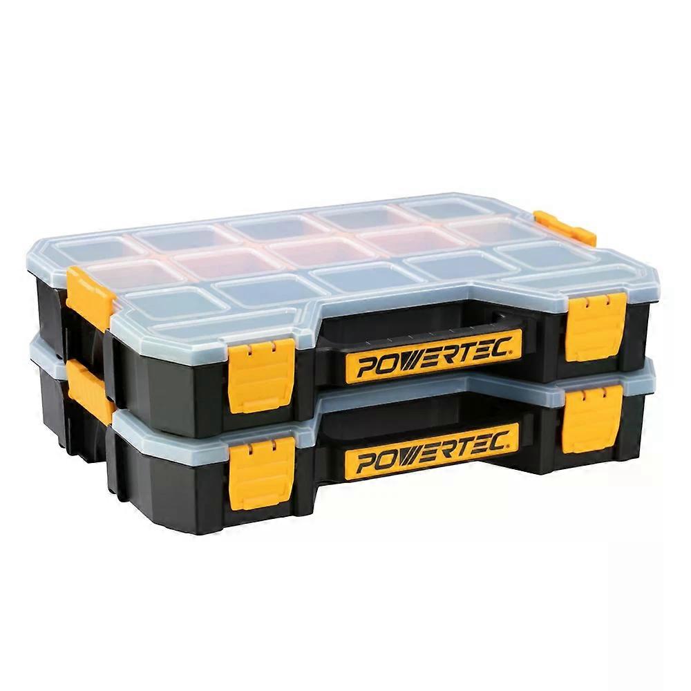 Stackable Tool Box Organizer with Removable Dividers - 17 Compartments, Inter...