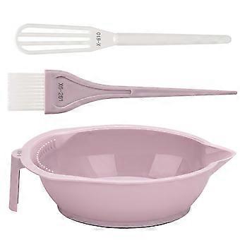 2026 Good!! Hair Tinting Bowl Hair Color Mixing Set Hair Dyes SeHair Color Brush Hair Color Bowl,Hair Color Mixer for Hair Coloring Pink