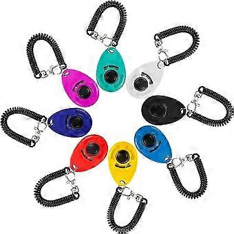 XYYC-8 Pack Dog Training Clicker with Wrist Strap, Almi Pet Training Clicker with Big Gift