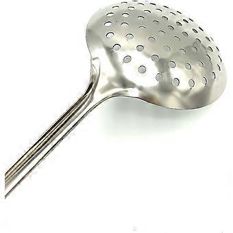 2PCS Skimmer-Schaumlöffel, Schöpfkelle mit Löchern, Edelstahl mit Griff in Nylon-Holzoptik, Koch- und Siebölsieb für die Küche