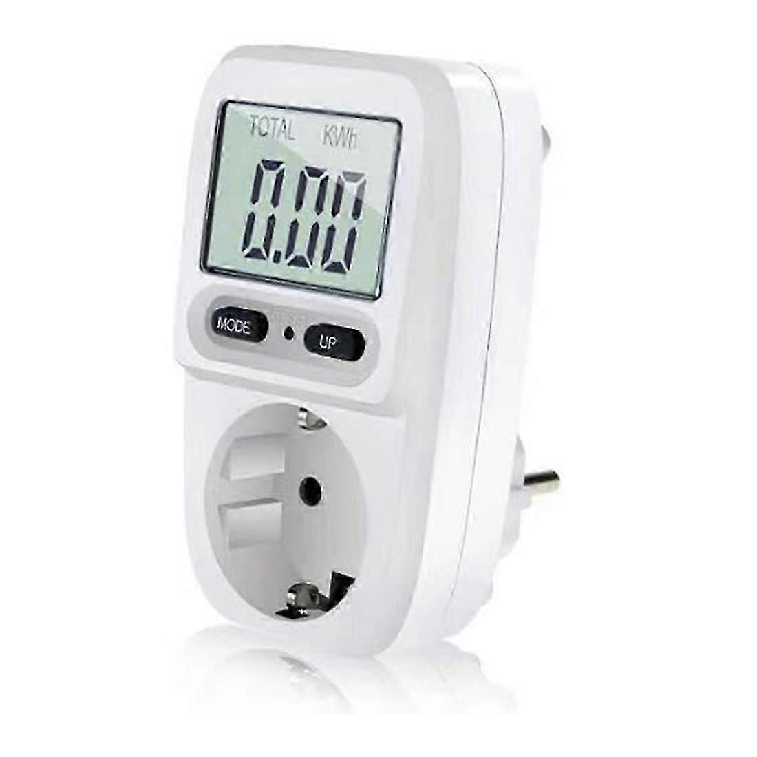 Multifunctional Electricity Bill Metering Socket with Backlight Smart Meter Billers Display EU Plug